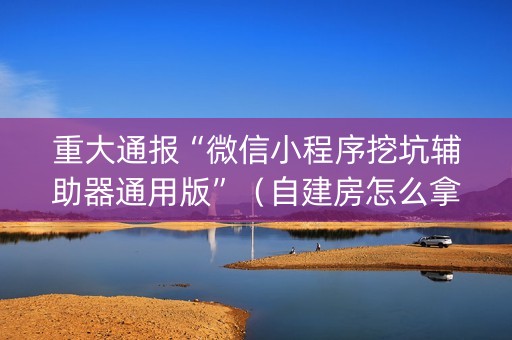 重大通报“微信小程序挖坑辅助器通用版”（自建房怎么拿好牌)