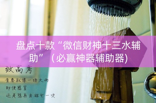 盘点十款“微信财神十三水辅助”（必赢神器辅助器)