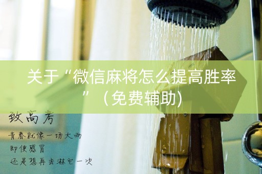 关于“微信麻将怎么提高胜率”（免费辅助)