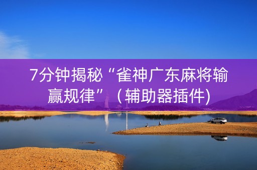 7分钟揭秘“雀神广东麻将输赢规律”（辅助器插件)