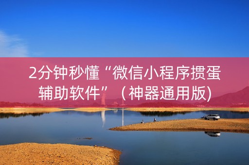 2分钟秒懂“微信小程序掼蛋辅助软件”（神器通用版)