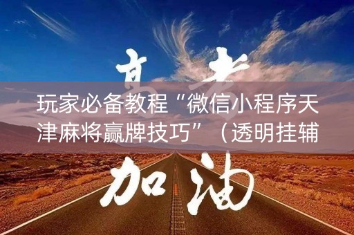 玩家必备教程“微信小程序天津麻将赢牌技巧”（透明挂辅助器)