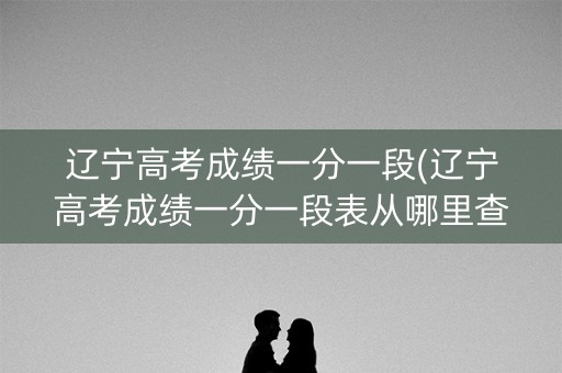 辽宁高考成绩一分一段(辽宁高考成绩一分一段表从哪里查)