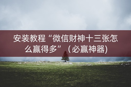 安装教程“微信财神十三张怎么赢得多”（必赢神器)