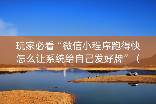 玩家必看“微信小程序跑得快怎么让系统给自己发好牌”（挂件神器)
