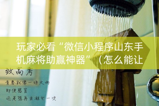 玩家必看“微信小程序山东手机麻将助赢神器”（怎么能让牌好一点)