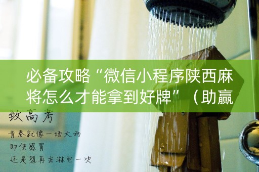 必备攻略“微信小程序陕西麻将怎么才能拿到好牌”（助赢神器)