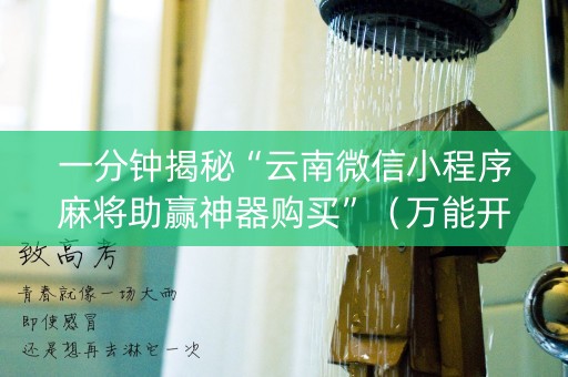 一分钟揭秘“云南微信小程序麻将助赢神器购买”（万能开挂神器)