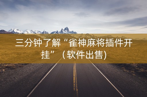 三分钟了解“雀神麻将插件开挂”（软件出售)