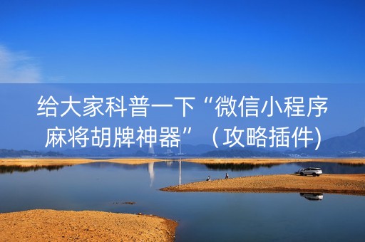 给大家科普一下“微信小程序麻将胡牌神器”（攻略插件)