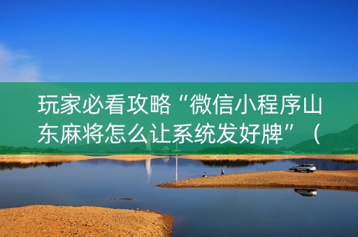 玩家必看攻略“微信小程序山东麻将怎么让系统发好牌”（怎么设置能有好牌)
