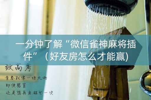 一分钟了解“微信雀神麻将插件”（好友房怎么才能赢)