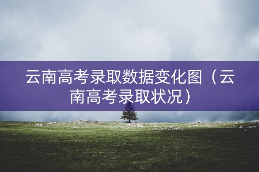 云南高考录取数据变化图（云南高考录取状况）