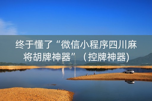 终于懂了“微信小程序四川麻将胡牌神器”（控牌神器)