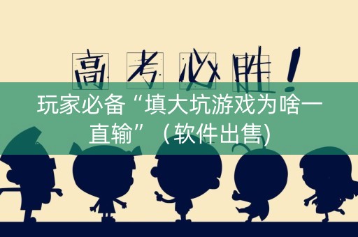 玩家必备“填大坑游戏为啥一直输”（软件出售)