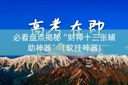必看盘点揭秘“财神十三张辅助神器”（软挂神器)