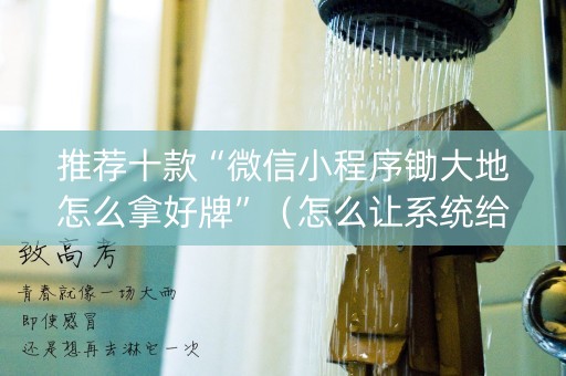 推荐十款“微信小程序锄大地怎么拿好牌”（怎么让系统给你发好牌)
