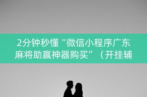 2分钟秒懂“微信小程序广东麻将助赢神器购买”（开挂辅助器插件)