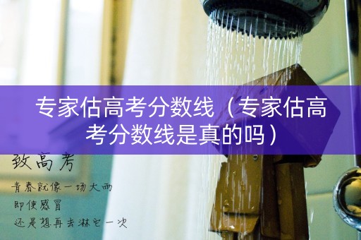 专家估高考分数线（专家估高考分数线是真的吗）