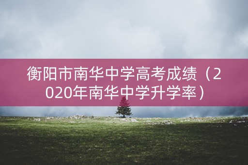 衡阳市南华中学高考成绩（2020年南华中学升学率）