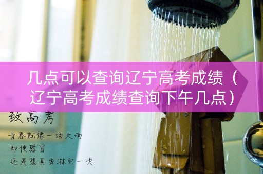 几点可以查询辽宁高考成绩（辽宁高考成绩查询下午几点）