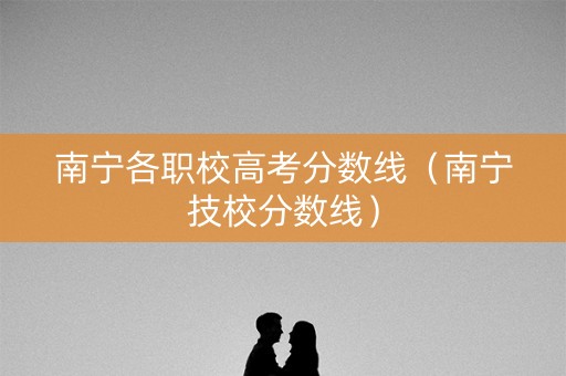 南宁各职校高考分数线（南宁技校分数线）