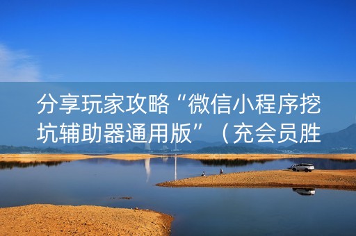 分享玩家攻略“微信小程序挖坑辅助器通用版”（充会员胜率高)