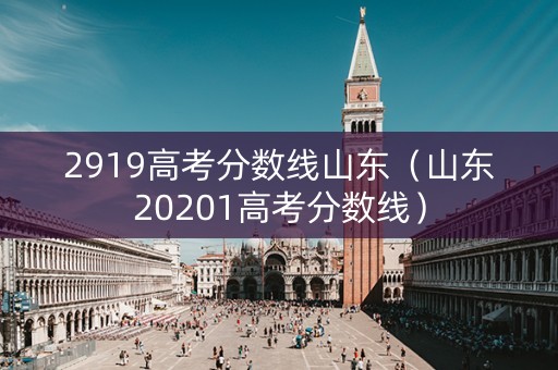 2919高考分数线山东（山东20201高考分数线）