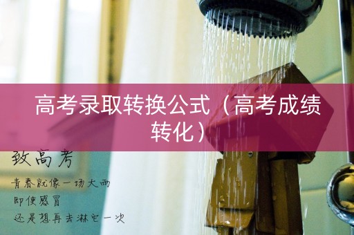 高考录取转换公式（高考成绩转化）