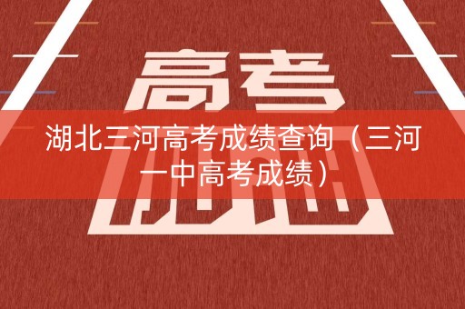 湖北三河高考成绩查询（三河一中高考成绩）