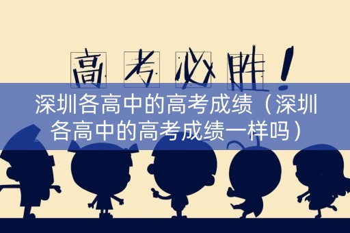 深圳各高中的高考成绩（深圳各高中的高考成绩一样吗）