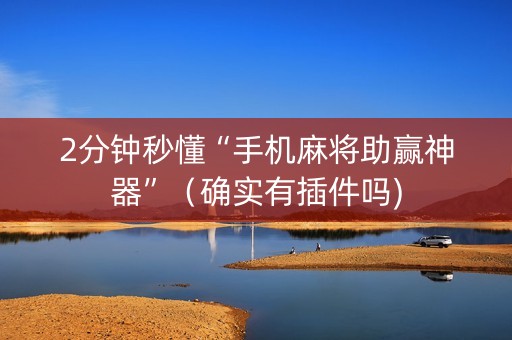2分钟秒懂“手机麻将助赢神器”（确实有插件吗)