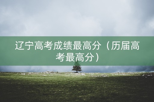 辽宁高考成绩最高分（历届高考最高分）