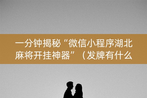 一分钟揭秘“微信小程序湖北麻将开挂神器”（发牌有什么规律吗)