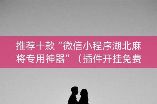推荐十款“微信小程序湖北麻将专用神器”（插件开挂免费AI)