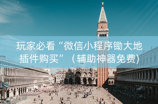 玩家必看“微信小程序锄大地插件购买”（辅助神器免费)