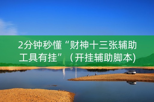 2分钟秒懂“财神十三张辅助工具有挂”（开挂辅助脚本)