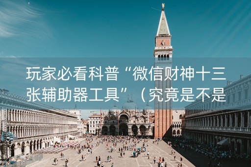 玩家必看科普“微信财神十三张辅助器工具”（究竟是不是有挂)