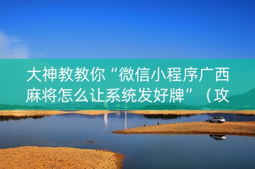 大神教教你“微信小程序广西麻将怎么让系统发好牌”（攻略插件)