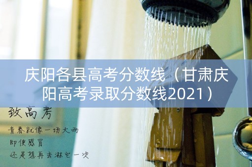 庆阳各县高考分数线（甘肃庆阳高考录取分数线2021）