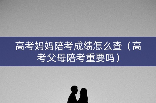 高考妈妈陪考成绩怎么查（高考父母陪考重要吗）