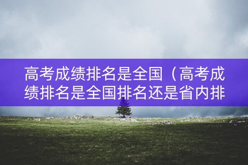 高考成绩排名是全国（高考成绩排名是全国排名还是省内排名）