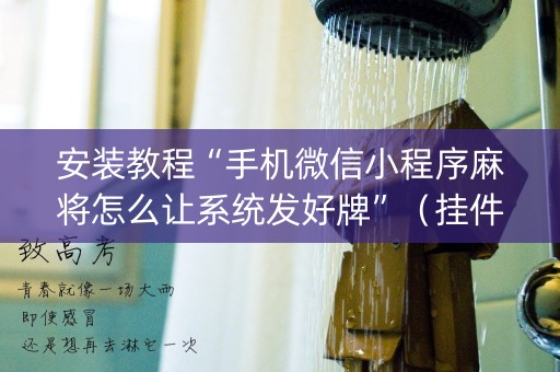 安装教程“手机微信小程序麻将怎么让系统发好牌”（挂件神器)