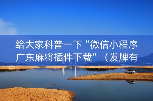 给大家科普一下“微信小程序广东麻将插件下载”（发牌有什么规律吗)