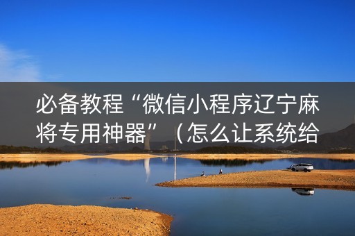 必备教程“微信小程序辽宁麻将专用神器”（怎么让系统给自己好牌)