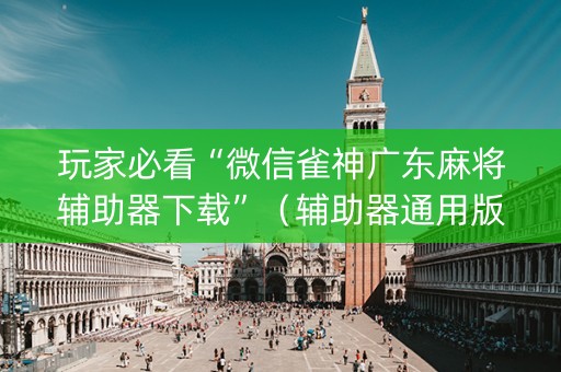 玩家必看“微信雀神广东麻将辅助器下载”（辅助器通用版)