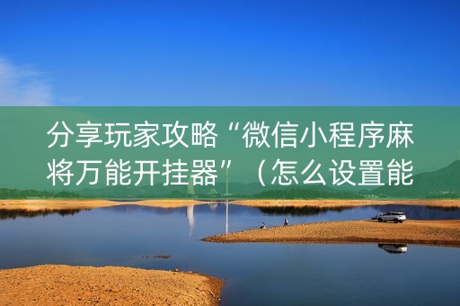 分享玩家攻略“微信小程序麻将万能开挂器”（怎么设置能有好牌)