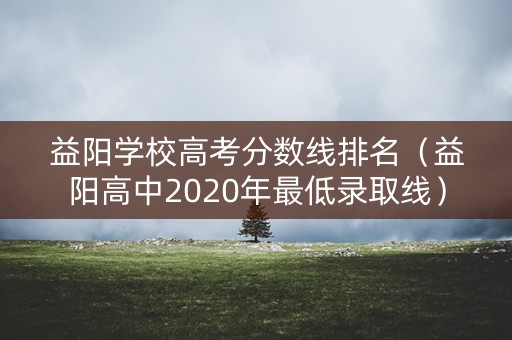 益阳学校高考分数线排名（益阳高中2020年最低录取线）