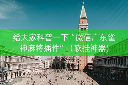 给大家科普一下“微信广东雀神麻将插件”（软挂神器)