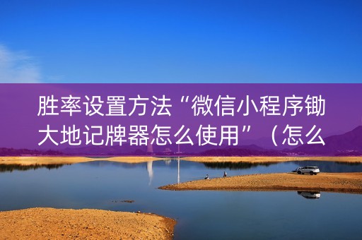 胜率设置方法“微信小程序锄大地记牌器怎么使用”（怎么能调好牌)